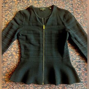 Ted Baker London black pattern zipper Jacket, size 3